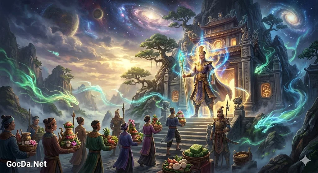 Truyện Bất Tử Hồn: Kẻ Đứng Ngoài Vòng Sinh Tử - Hùng Vương đến tạ lỗi - Ảnh minh họa phân cảnh 1
